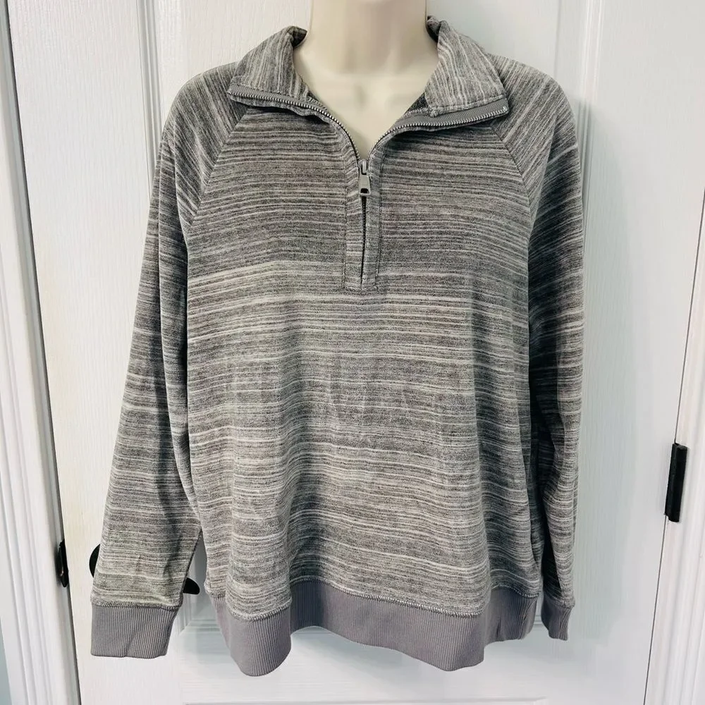 Madewell Velour Space Dyed Gray Slim Jogger 2 Piece Lounge/Travel Set!